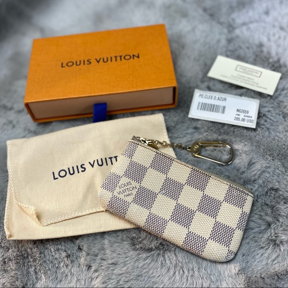 Louis Vuitton Damier Azur Key Cles Pouch